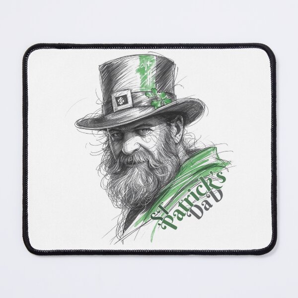 Item preview, St Patrick's Dad - Vintage Bearded Leprechaun Sketch - Funny Irish Father's Day designed and sold by positivitymed.
