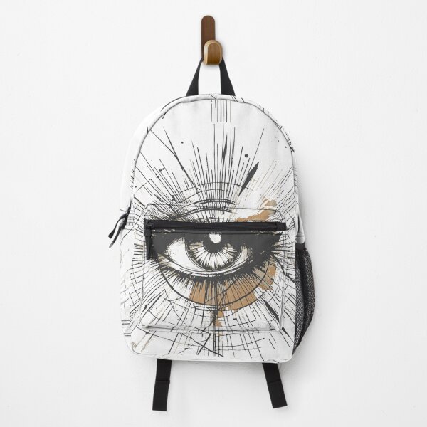 Item preview,  A dynamic geometric eye illustration featuring sharp rays, circles, and splashes. Great for themes of vision, creativity, focus, and perception in modern design and advertising designed and sold by Dejbar.