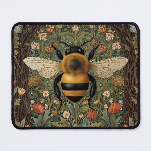 Item preview, Vintage art nouveau deco bumblebee botanical gardens floral greenery  designed and sold by hollycooper.