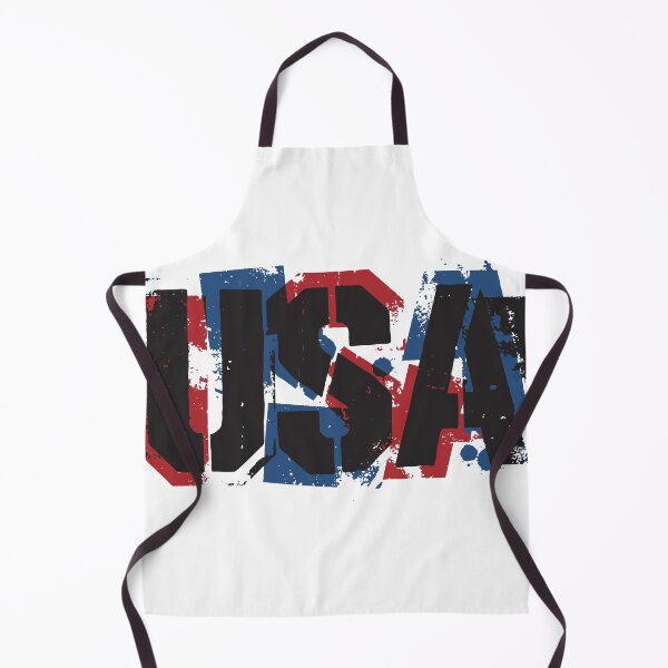 Item preview, Dynamic grunge artwork featuring bold USA lettering in red, white, and blue with distressed texture and paint splatters. Suitable for patriotism, national branding, sports, and events designed and sold by Dejbar.
