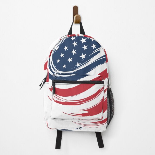 Item preview, Vibrant brush-stroke circle in red, blue, and black evokes the American flag, blending abstract art with national symbolism. designed and sold by Dejbar.