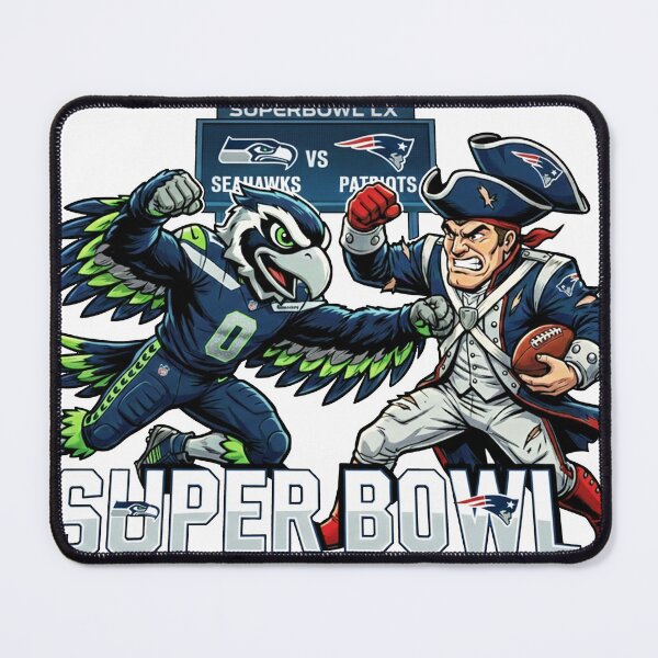 Item preview, Superbowl LX Shirt - New England Patriots Vs. Seattle Seahawks designed and sold by GraphicsByGav.
