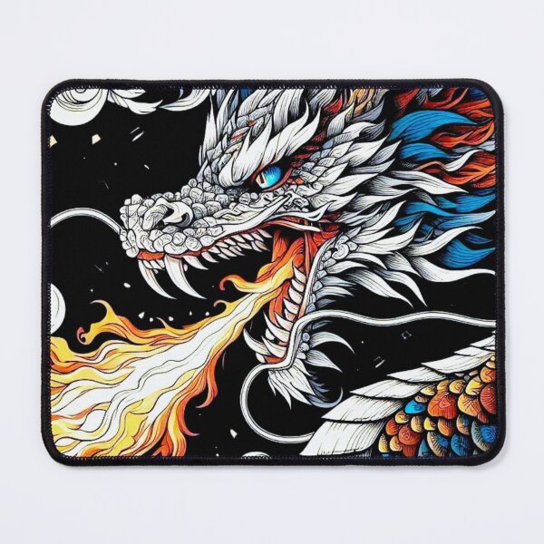 Item preview, Epic Fire Breathing Dragon Artwork for Mythology Fans designed and sold by WildStroke.