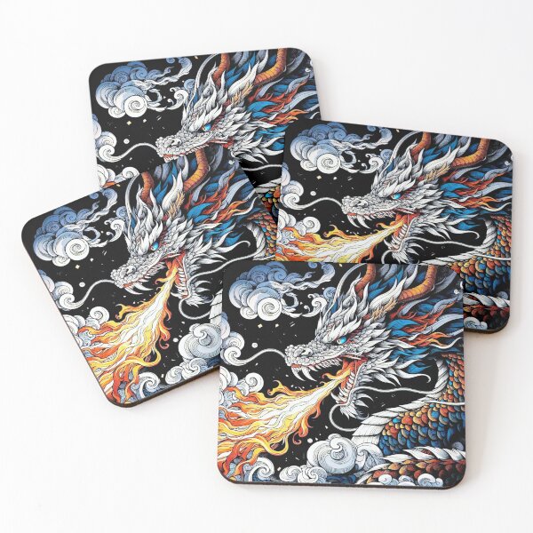 Item preview, Epic Fire Breathing Dragon Artwork for Mythology Fans designed and sold by WildStroke.