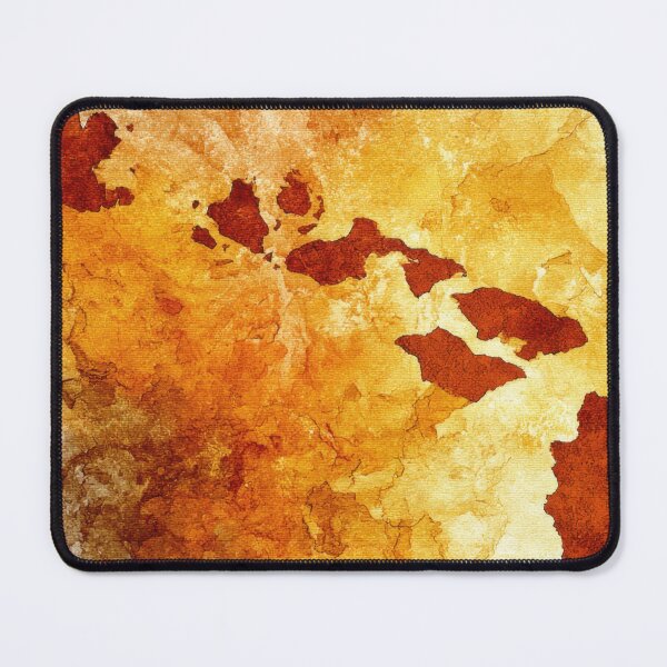 Item preview, Map of Hawaii in warm colors designed and sold by anytka.