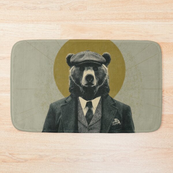 Item preview, Bear dressed in suit and cap designed and sold by anytka.