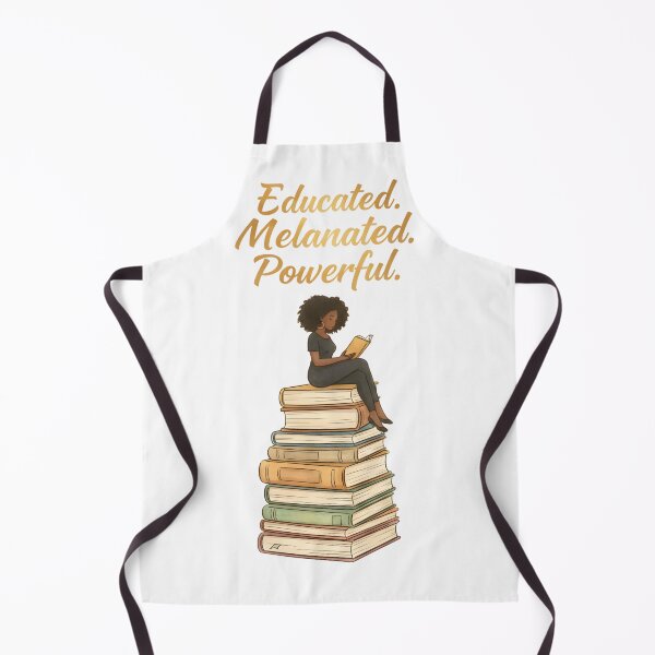 Item preview, Melanin Powered by Books – Black Girl Reading Empowerment Design designed and sold by KivaroArt.