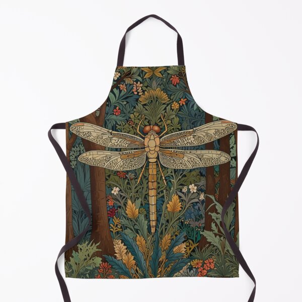 Item preview, Vintage art nouveau dragonfly woodland forest botanical garden forest designed and sold by hollycooper.