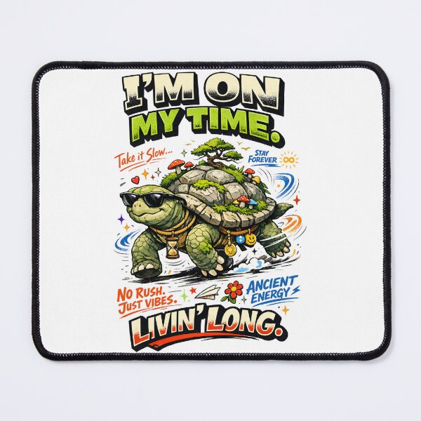 Item preview, I’m On My Time Ancient Turtle Slow Living Aesthetic – Vintage Longevity & Mindfulness Art by Vivaan Studio designed and sold by Vivaan Studio.