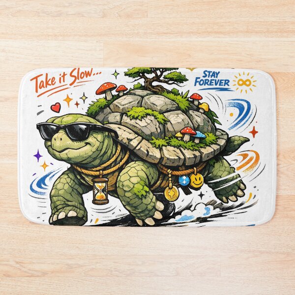 Item preview, I’m On My Time Ancient Turtle Slow Living Aesthetic – Vintage Longevity & Mindfulness Art by Vivaan Studio designed and sold by Vivaan Studio.