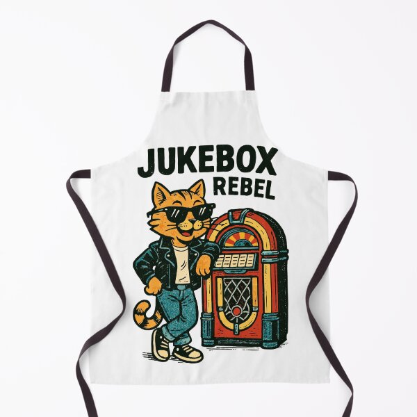 Item preview, Jukebox Rebel: Cool retro cat in comic style designed and sold by Pineapple-Tree.