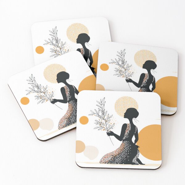 Item preview, Woman holding a branch while sitting designed and sold by anytka.