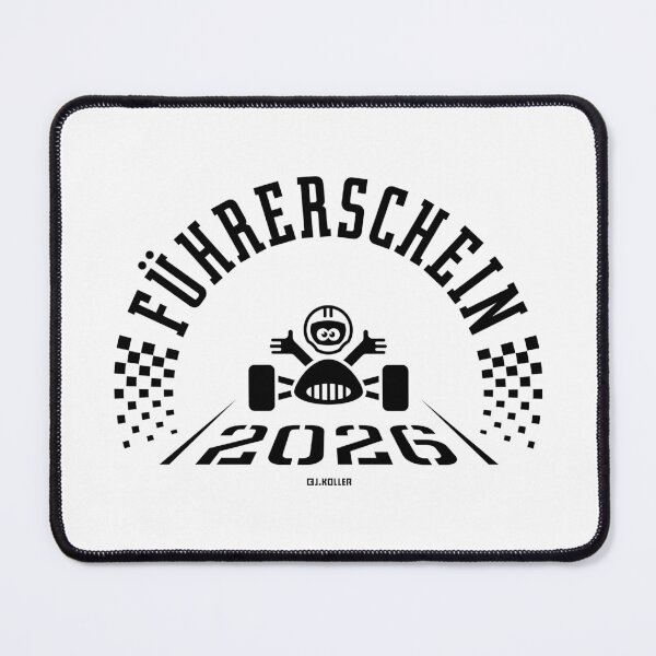 Item preview, Driving licence 2026 (new driver / finish line / Black) designed and sold by Roderix.