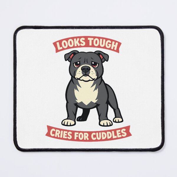 Item preview, Looks Tough Cries for Cuddles Funny Dog Design designed and sold by BestFriendTees.