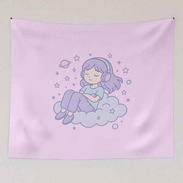 Item preview, Lost in My Own Galaxy – Dreamy Pastel Aesthetic designed and sold by KawaiiOrbit.