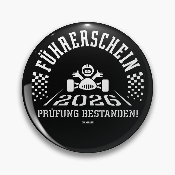 Item preview, Driving licence 2026 – Driving test passed! (New driver / Finish line / White) designed and sold by Roderix.