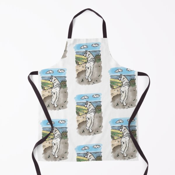 Item preview, Happy husky dog cartoon designed and sold by RoseWolfGifts.