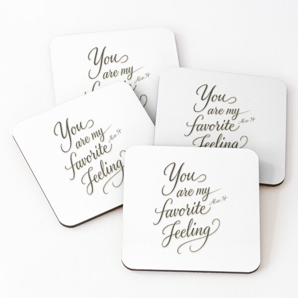 Item preview, You Are My Favorite Feeling – Romantic Typography Quote Design designed and sold by alizo74.