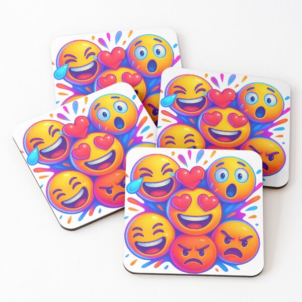 Item preview, Emotion Explosion – Original Emoji Pop Art Design designed and sold by KawaiiOrbit.