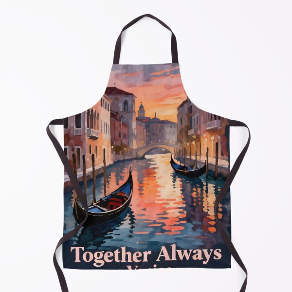 Item preview, Together Always Venice Design with Canal, Gondolas and Classic Architecture designed and sold by FreeFromDefault.