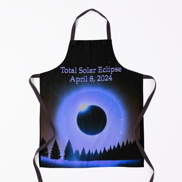 Item preview, 2024 Solar Eclipse dreamy mystical blue purple landscape designed and sold by hollycooper.