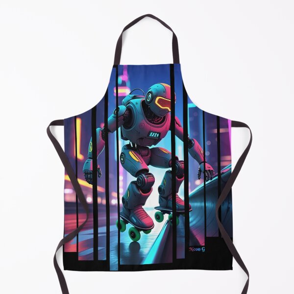 Item preview, Skater robot with neon spray 4 designed and sold by Neon G.