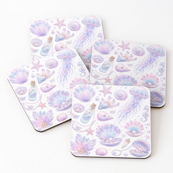 Item preview, Iridescent Pearl & Seashell Nautical Graphic Pack, Holographic Underwater Aesthetic Element Collection designed and sold by AbstractRevival.