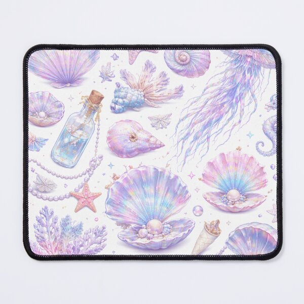 Item preview, Iridescent Pearl & Seashell Nautical Graphic Pack, Holographic Underwater Aesthetic Element Collection designed and sold by AbstractRevival.