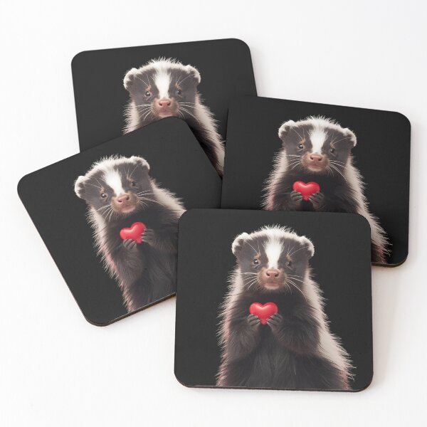 Item preview, Skunk holding a heart 2 designed and sold by Neon G.