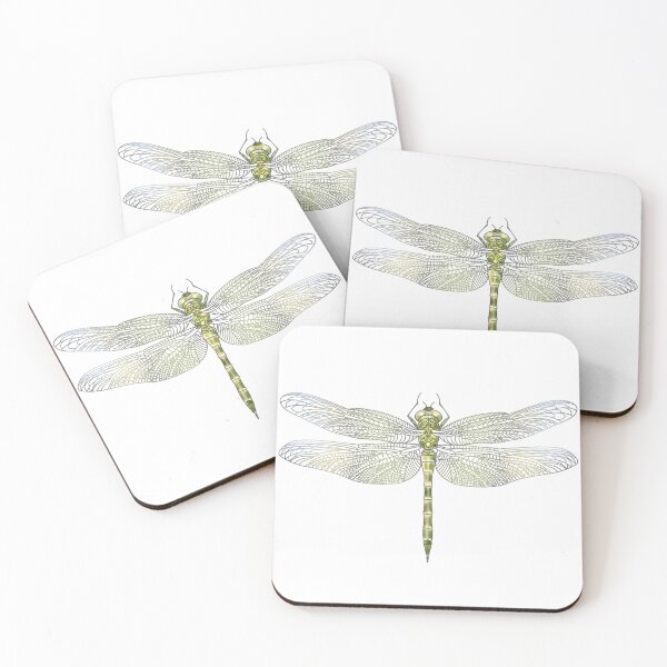 Item preview, Elegant watercolor Dragonfly drawing  designed and sold by hollycooper.