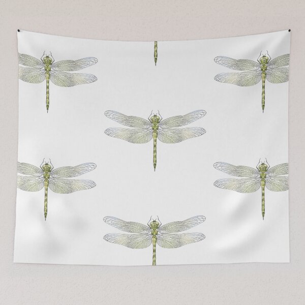Item preview, Elegant watercolor Dragonfly drawing  designed and sold by hollycooper.