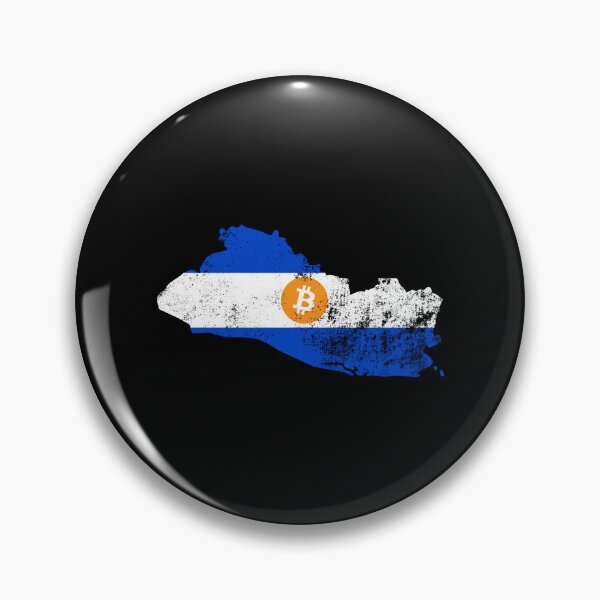 Item preview, El Salvador Map Bitcoin Grunge designed and sold by CyberRex.