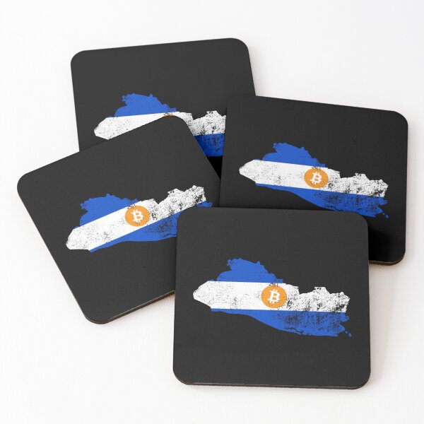 Item preview, El Salvador Map Bitcoin Grunge designed and sold by CyberRex.
