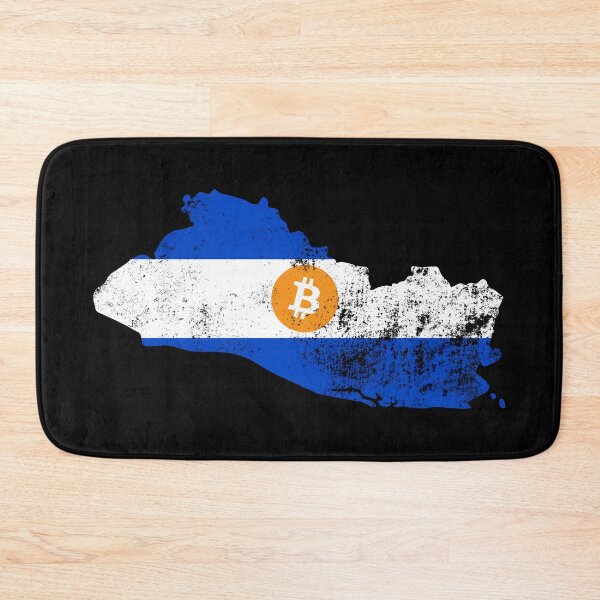 Item preview, El Salvador Map Bitcoin Grunge designed and sold by CyberRex.