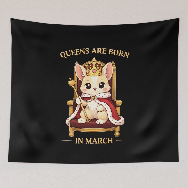 Item preview, Queens Are Born In March designed and sold by ChrisCandle.