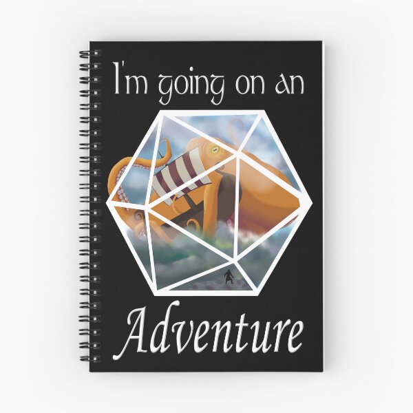 Item preview, I'm Going on an Adventure White Text Kraken designed and sold by Ivorycrow.