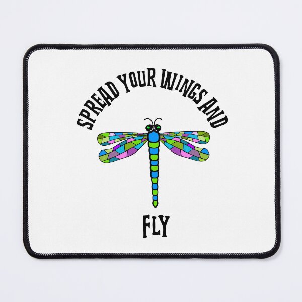 Item preview, Spread Your Wings And Fly Dragonfly Inspirational Quote designed and sold by Sartoris Art.