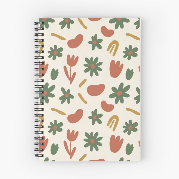 Item preview, Earth Tones Mid-Century Floral Pattern designed and sold by HikaryChan.