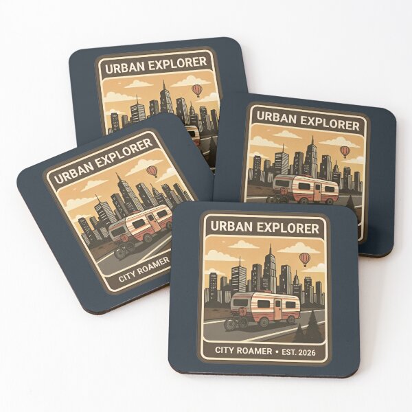 Item preview, Urban Explorer City Roamer Retro Bike camper Life designed and sold by xofi.