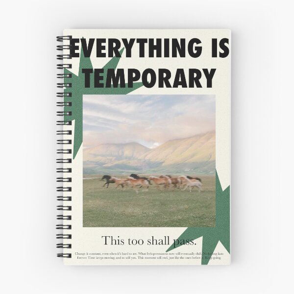 Item preview, Everything is Temporary Quote Print designed and sold by realedesigns.