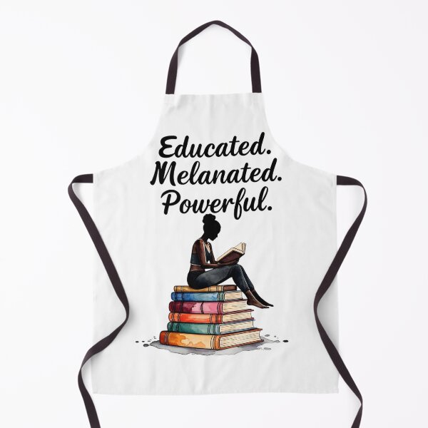 Item preview, Melanin Powered by Books – Black Girl Reading Illustration designed and sold by KivaroArt.
