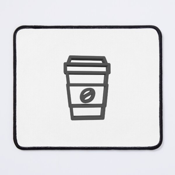 Item preview, Minimal Coffee Cup Icon – Dark Aesthetic Caffeine Lover Design designed and sold by Printitbyus.