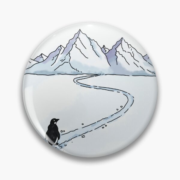 Item preview, A Penguin Walking Toward Mountains designed and sold by Jagyasini Singh.