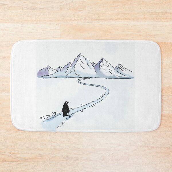 Item preview, A Penguin Walking Toward Mountains designed and sold by Jagyasini Singh.