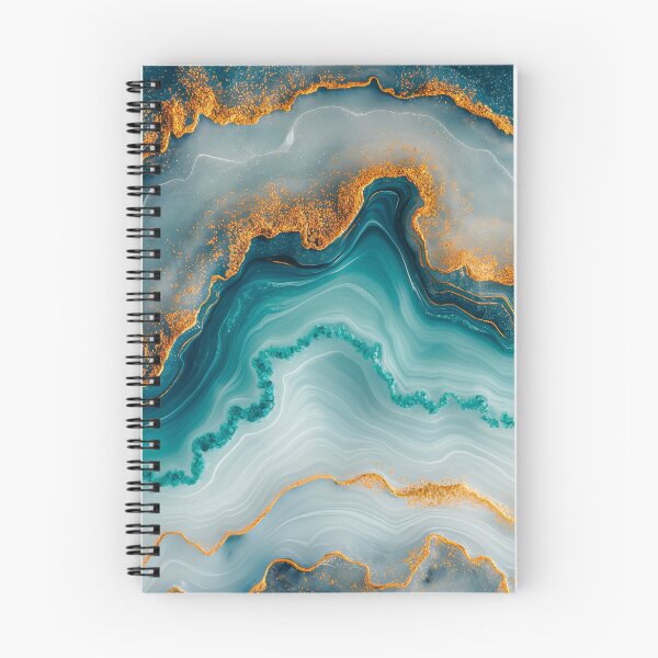 Item preview, Blue Teal Marble Abstract Oceanic Waves designed and sold by MargaretWiktor.