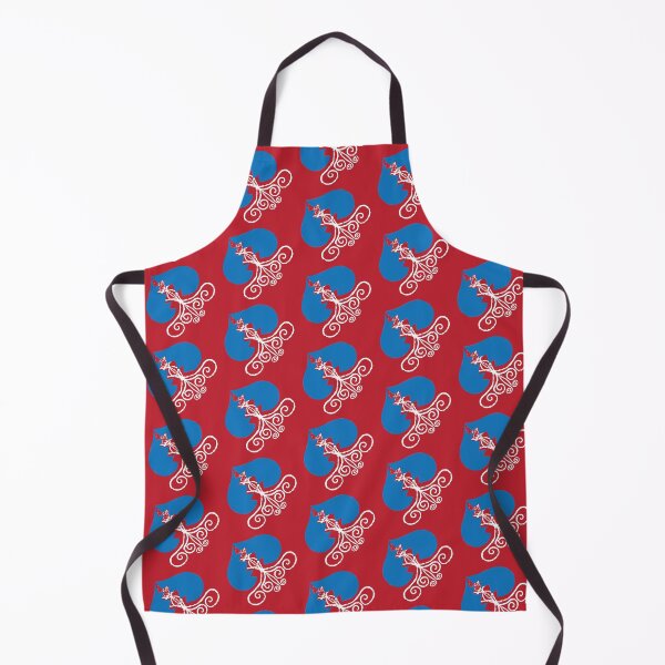 Item preview,  Blue & White Broken Hearts Cascading on Red designed and sold by Digitalmyth's Designs.