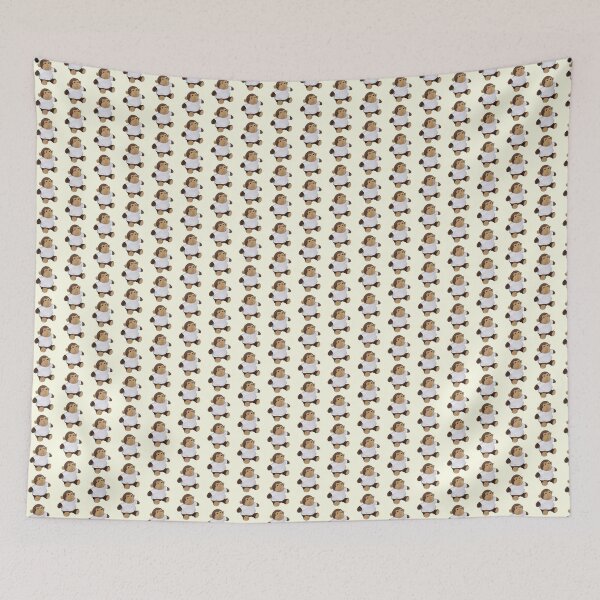 Item preview, little monkey guy in white tee shirt designed and sold by plantrobert.