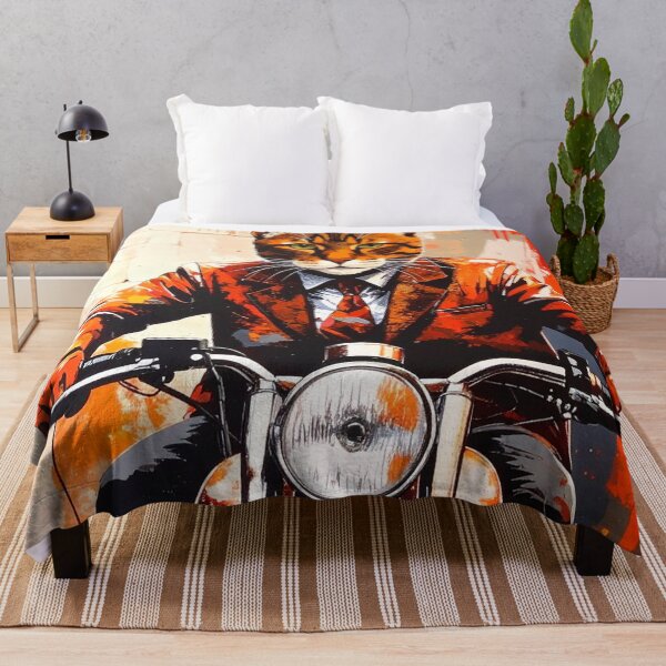 Item preview, Funny Graffiti cat on a motorcycle designed and sold by Boxing Kangaroo Retail Company.