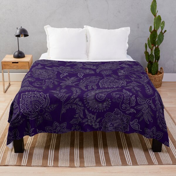 Item preview, Velvet Bloom-mysterious Indigo-purple-velvety Violet designed and sold by Fabricatemyart.