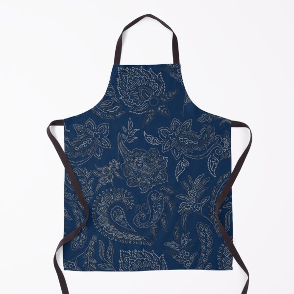 Item preview, Velvet Bloom-Twilight Navy- Deep Navy Blue designed and sold by Fabricatemyart.